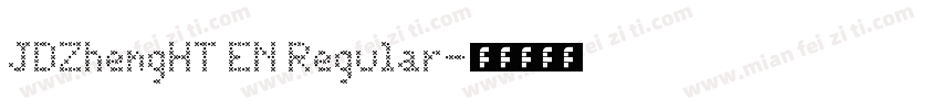 JDZhengHT EN Regular字体转换